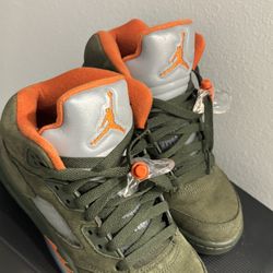 Air Jordan 5 Retro “Olive” – Size 4.5y – Clean Condition