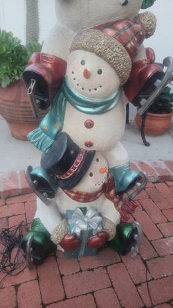 3 Snow Men Decoration