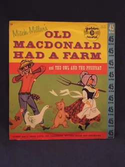 Vintage 1959 Mitch Miller's Golden Record For Children (Old MacDonald Had A Farm)  45 RPM