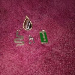 Sterling 925 Pendents.  Jade Agata $50 For All 
