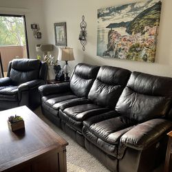 Electric Reclining Sofa And Reclining Chair