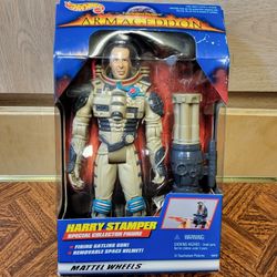 VTG 1997 Hot Wheels, Mattel Armageddon, Harry Stamper Action Figure 