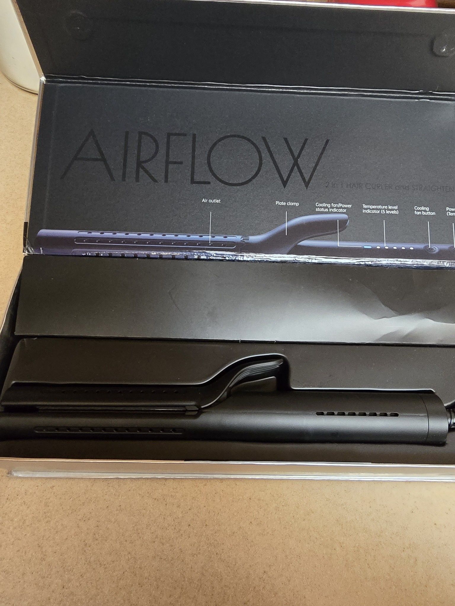 TYMO AIR FLOW 2in 1 STRAIGHTENER& CURLING IRON