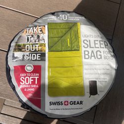 Swiss & Gear Lights Out Sleeping Bag For Boys 