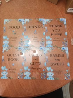 Signs for baby shower