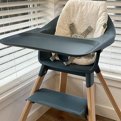 Fjord Blue Stokke Clikk High Chair
