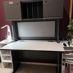Free desk, hutch top , commercial desk