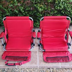 2 Stadium Chairs - Never Used - $60 For Pair
