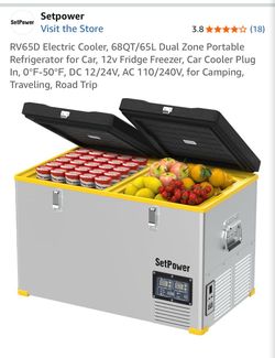 Electric cooler freezer