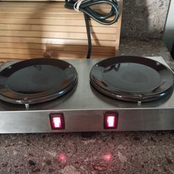 2 POT COMMERCIAL COFFEE WARMER 