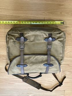 Vintage Filson TALON ZIPPER #242?  Rugged Twill w/strap and Filson Lock/keys