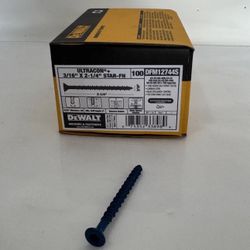 DEWALT Ultracon 3/16” x 2-1/4” Concrete Screws – 5 Boxes (500 Total) DFM12744S Kendall Pickup