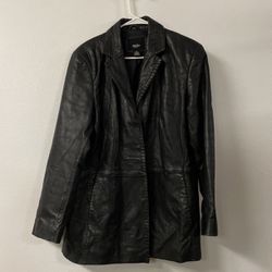 Mens Mossimo XL Button Up Leather Jacket