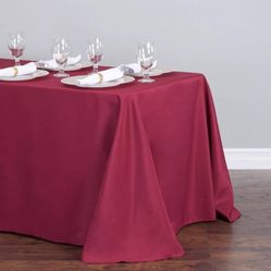90x132 Burgundy Tablecloths (4)