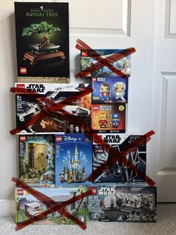 New/Unopened Lego Sets (Harry Potter, Star Wars, Disney, Flintstones)