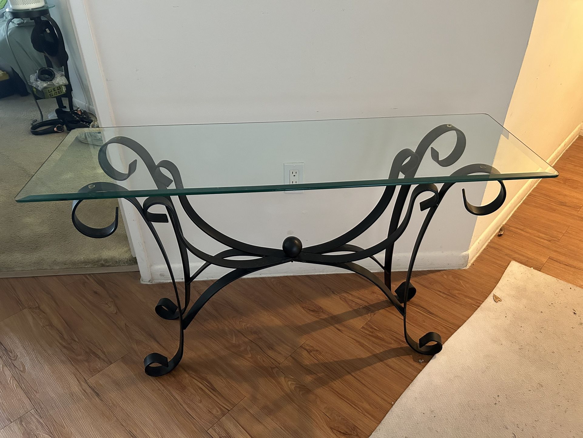 Entryway Glass Table