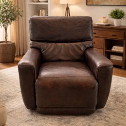 Leather Electronic Recliner Chair 