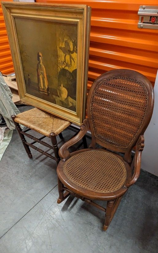 Cane Back Rocking Chair