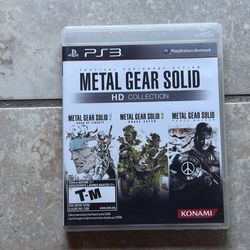 Metal Gear Solid HD collection PS3