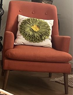 Two mid century upholstered chairs