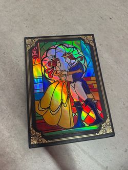 Disney Beauty and the Beast Stained Glass Hardcover Notebook / Journal 🌹