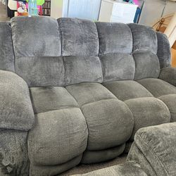 Couch Set With Reclining Chaise Lounge 