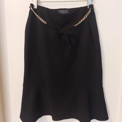 NYCC BLACK SKIRT WITH GOLD SizeM