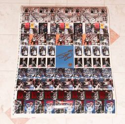 Shaq Uncut Sheet of Cards