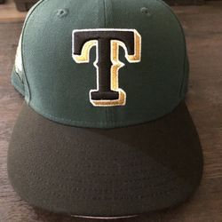 Hatclub New era Texas Rangers Pink Brim 7 1/4  “Green Eggs And Ham Inspired” 