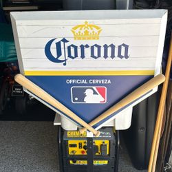 Corona Baseball Sign