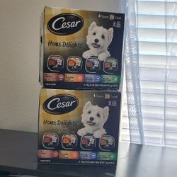 (2) Cesar Home Delights Wet Dog Food Variety Pack, 3.5 oz Trays (24 Pack)