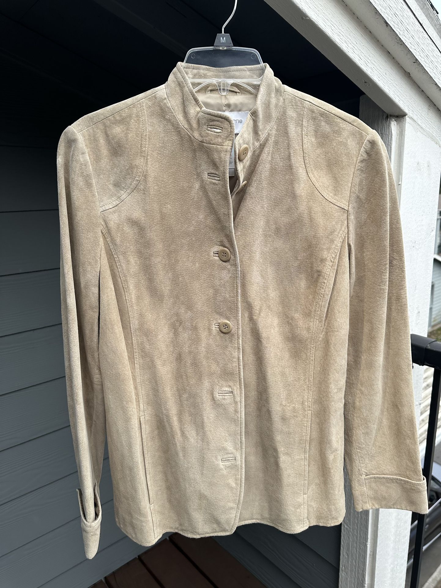 Liz Claiborne Women Soft Suede Leather Jacket