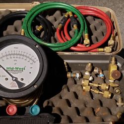 Mid-West Backflow Test Kit with brass fittings