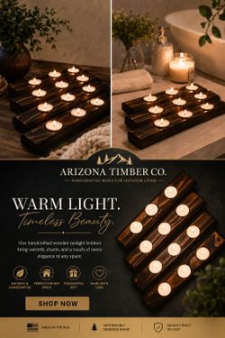 Arizona Timber Co. Wooden Tealight Holder
