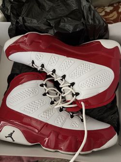 Jordan 9 Retro White Gym Red Size 9.5