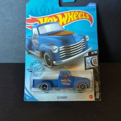 Hot Wheels Rod Squad Blue '52 Chevy 