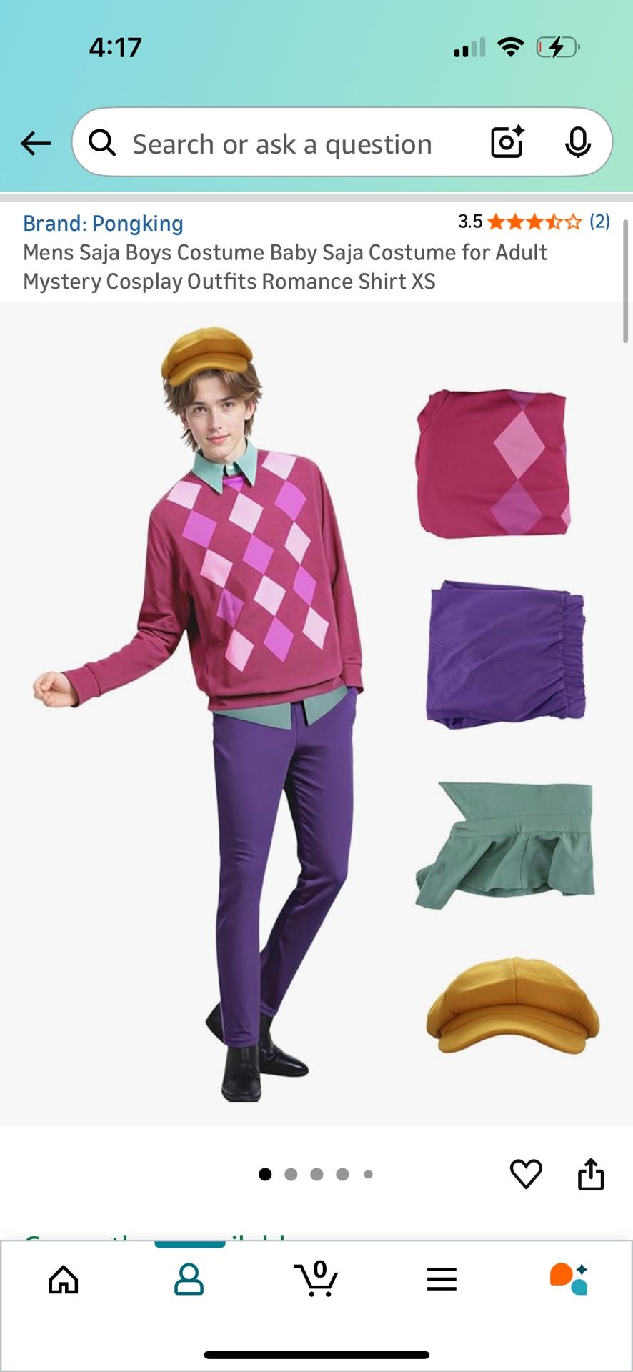 Kpop Demon Hunters Baby Saja Halloween Costume Xs