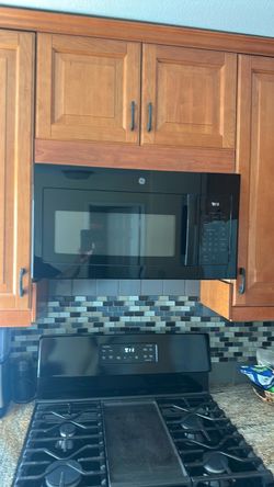 GE 1.6 Cu. Ft. Over-the-Range Microwave – Black – $85 OBO