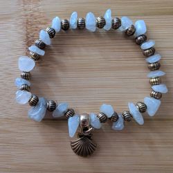 Aquamarine Chip Bracelet
