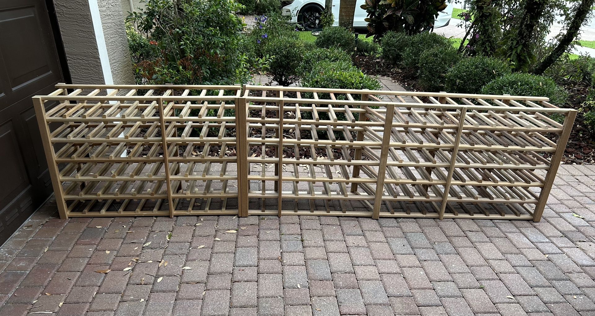 150 bottle wooden wine rack