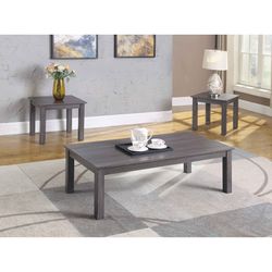 3 Pc Coffee Table Set | Grey Color