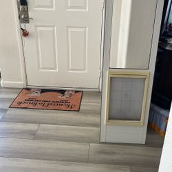 Medium to large doggie door for slider