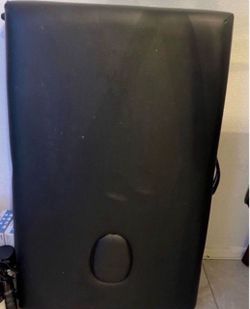 Black Faux Leather Massage lash  Table