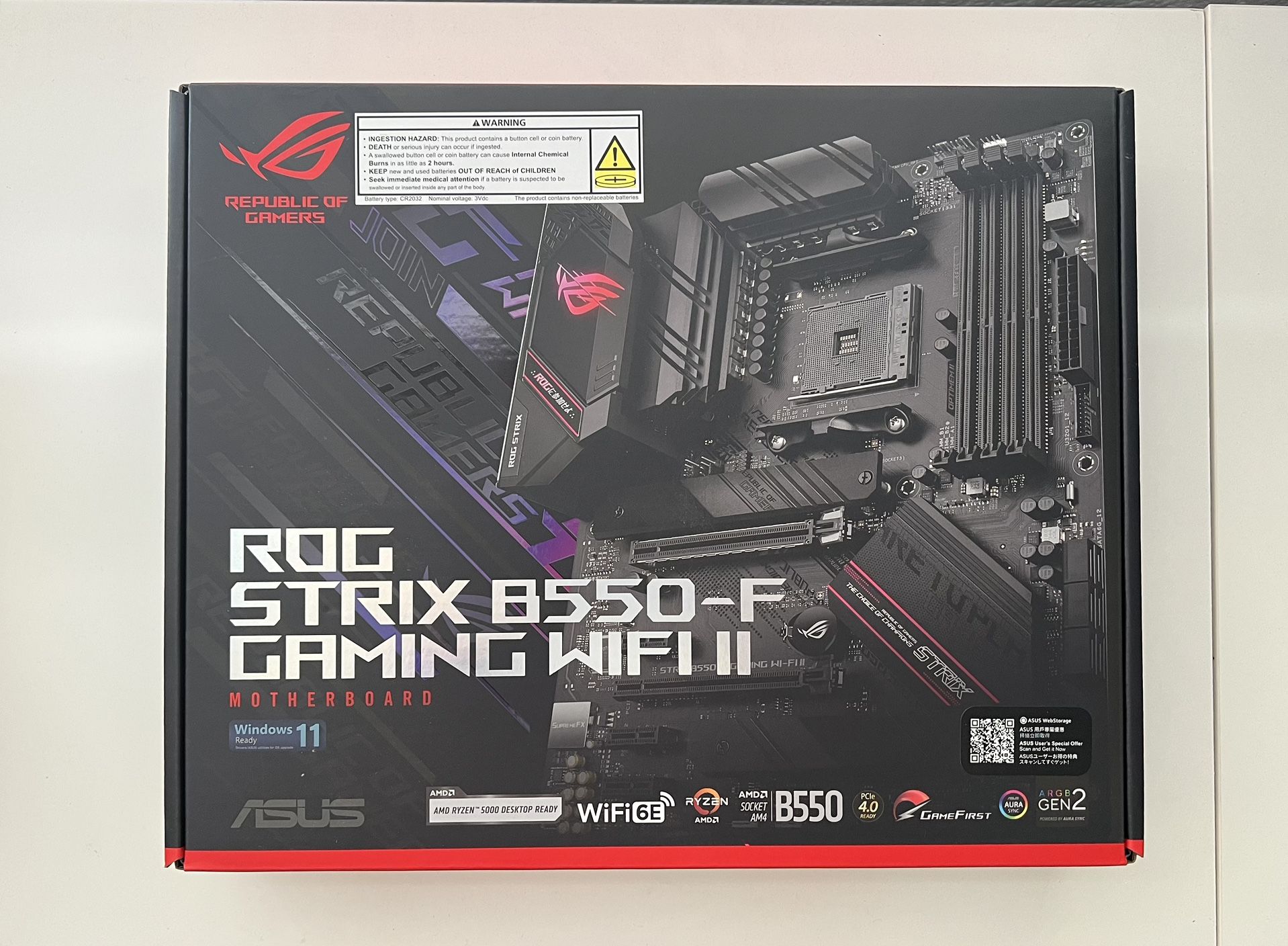 B550-F ASUS ROG STRIX - AMD AM4 - ATX MOTHERBOARD