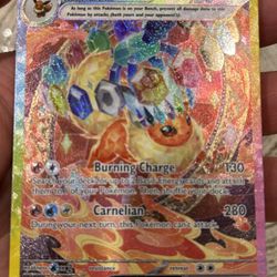Pokemon Prismatic Evolutions Flareon ex SIR