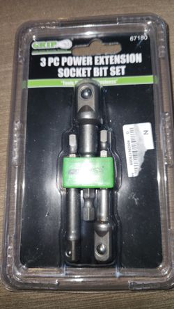 Grip 3pc Impact Driver Socket Bit Set