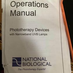 National Biological Panasol 3D lamp for Vitiligo or Psoriasis