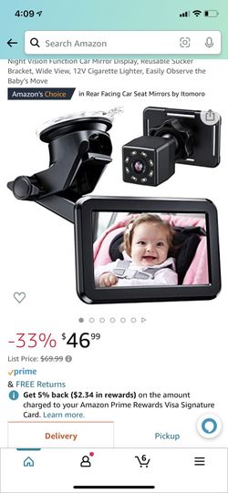 Car Seat Mirror Display, Digital(new)