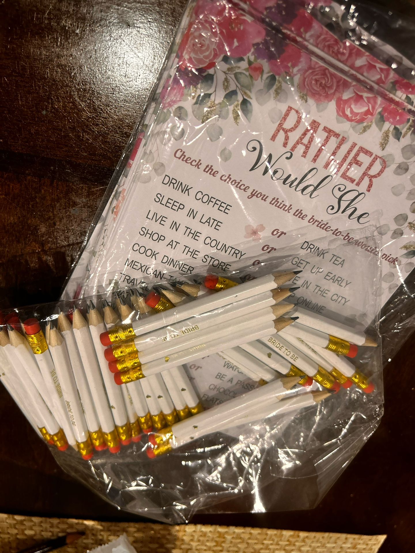 Bridal shower Games