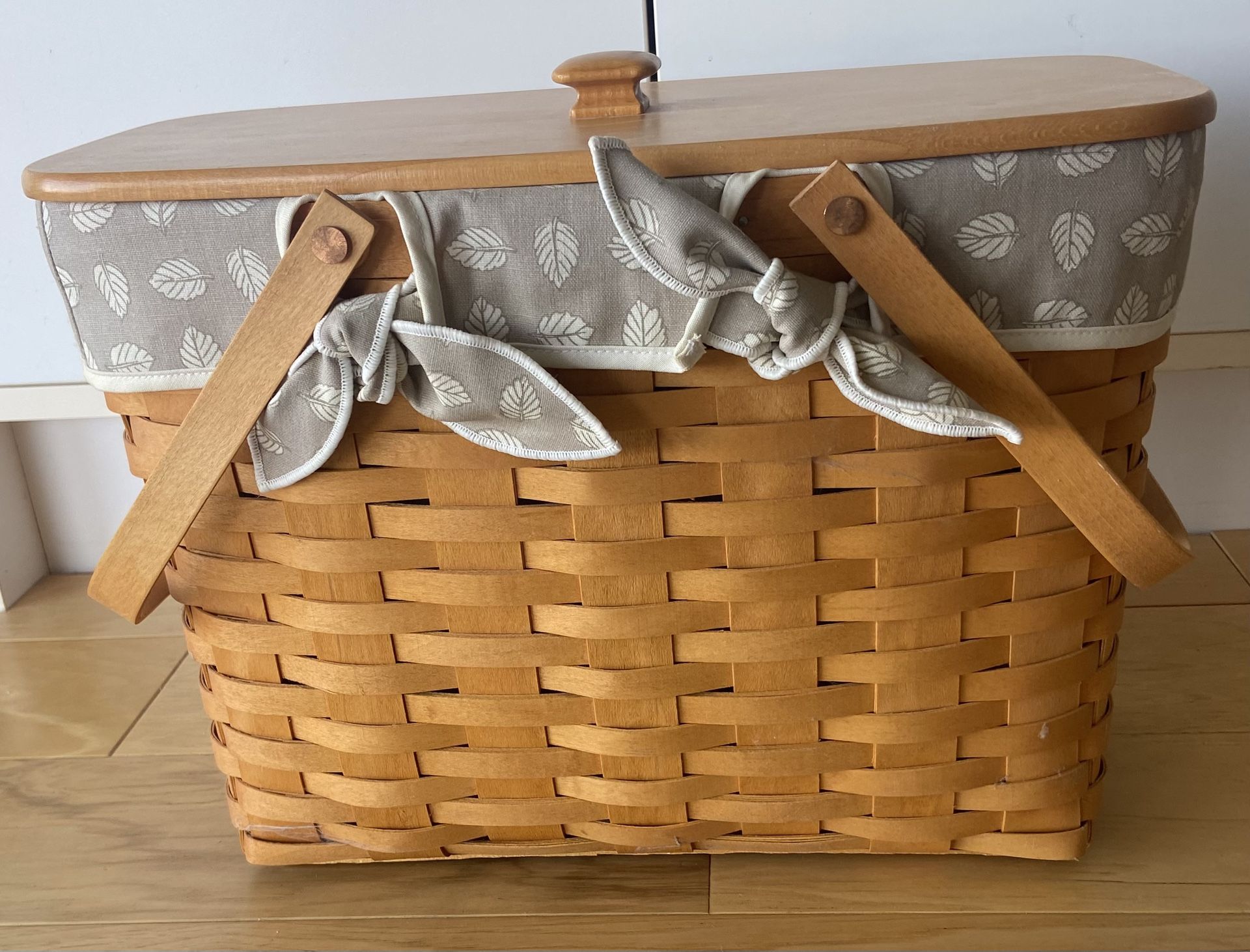 Longaberger Basket, Signed and Dated.